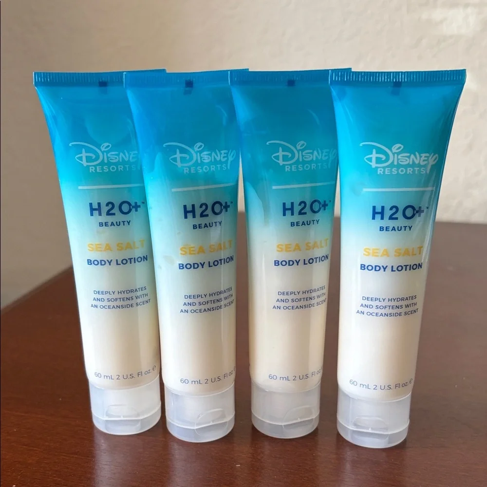 Disney H2O+ Sea Salt Body Lotion - White. Set of 4. Two ounces each. New - Picture 1 of 2